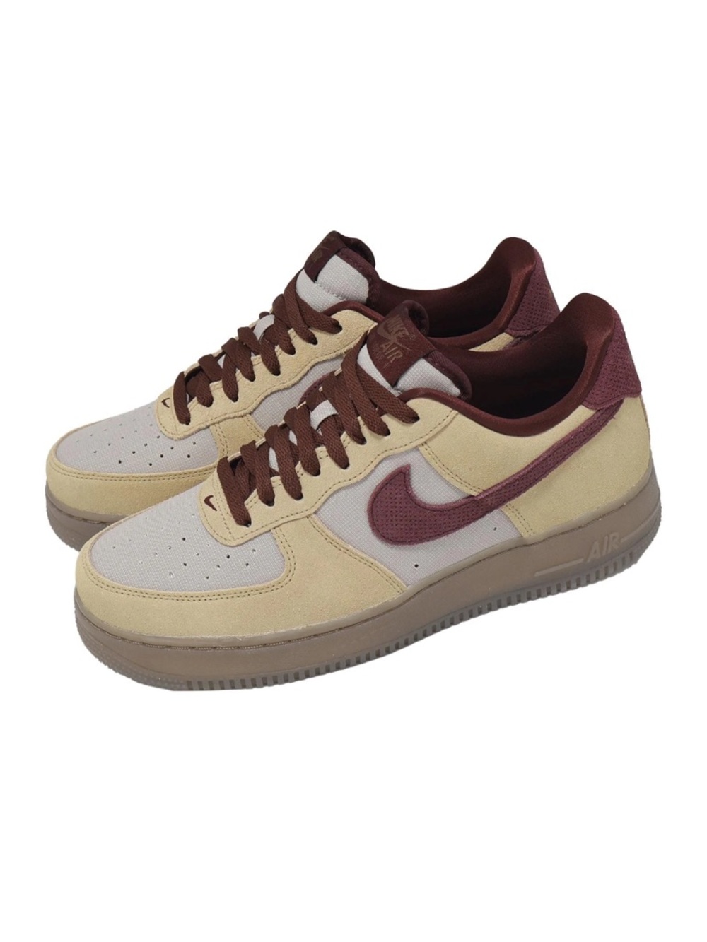 Nike Air Force 1 07 PRM AF1 Linen Burgundy Crush Mens 7.5 Shoes IQ3408-286